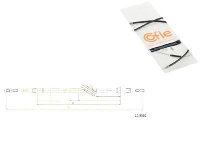 CABLE BRAKES MANUAL MERCEDES COFLE - milautoparts-fr.ukrlive.com