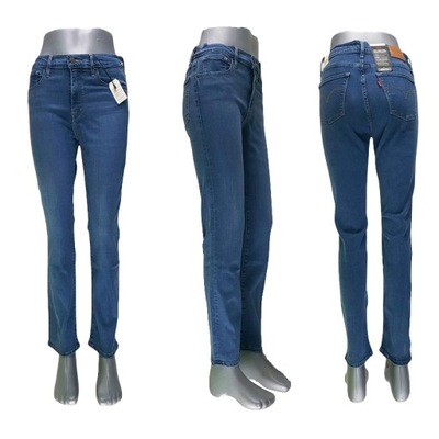 Levi's 724 jeansy damskie 188830107 wysoki stan proste oryg. Levis -W31/L30