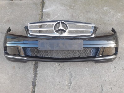 Mercedes c w204 07-10 бампер перед решётка  решётка радиатора фото №1