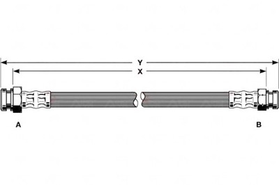 Trw шланг гальмівний elast. mitsubishi galant iii фото №1