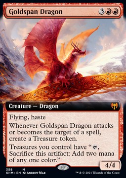 Karta Magic: The Gathering Goldspan Dragon BORDERLESS