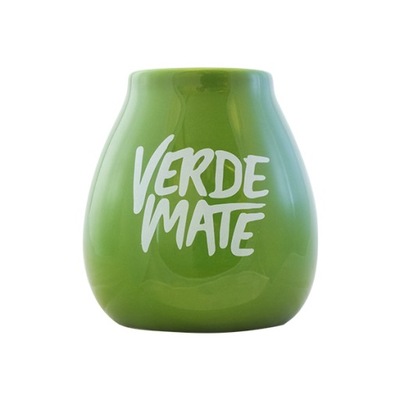 Tykwa Ceramiczna zielona z logo Verde Mate 350 ml