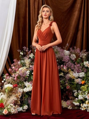 SHEIN SZYFONOWA SUKIENKA MAXI DRUHNA S 2709