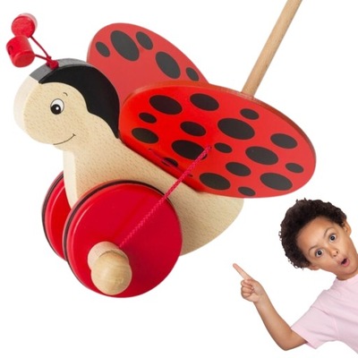 pchacz na kiju dla dziecka zabawka do pchania GOKI