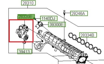 NASTAVOVACÍ VENTIL VÍRIVÝCH KLAPIEK HYUNDAI I20 I30 I40