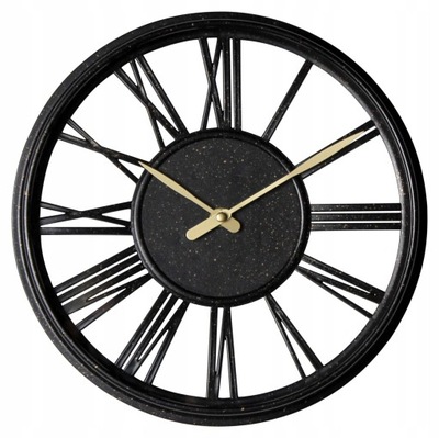 Zegar ścienny Erato śr. 30 cm czarny