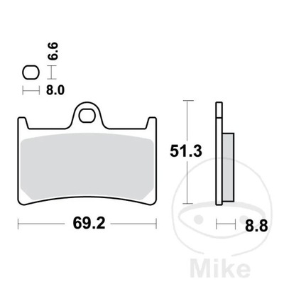 КОЛОДКИ ТОРМОЗНЫЕ ПЕРЕДНЯЯ TRW MCB611SV