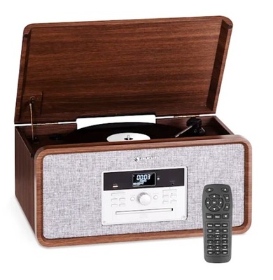 Auna 10041388 RETRO gramofon DAB+ CD/MP3 USB BT