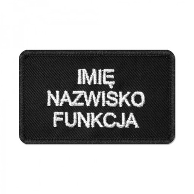 Naszywka IMIENNIK + TRZECIA LINIJKA