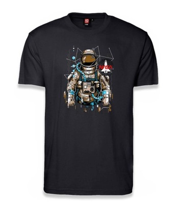 Czarna koszulka Wahadłowiec NASA T-shirt M