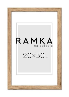 Brązowa Ramka na zdjęcia 20x30 cm Rama 30x20 cm