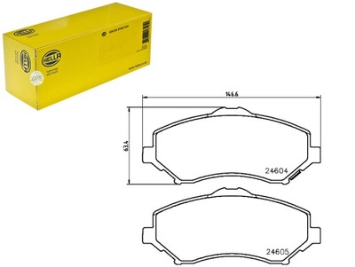 КОМПЛЕКТ - КОМПЛЕКТ КОЛОДОК ШАЛЬМІВНИХ HELLA 6809332