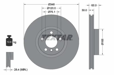 92160905 DISCO DE FRENADO BMW X5 E70 X6 E71/E72  