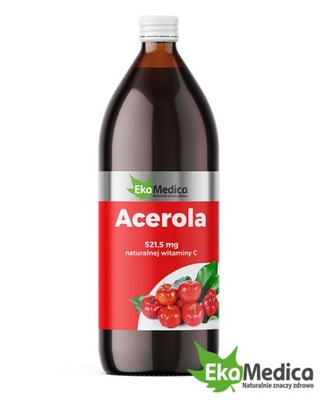 SOK Z OWOCÓW ACEROLI 100% BEZ CUKRU 1000 ml