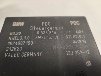 2017 mini one - cooper f56 f55 модуль pdc 6838819 фото №1