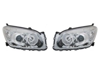 Лампы toyota rav4 iii 3 05-09 фара комплект левая + правая фото №1