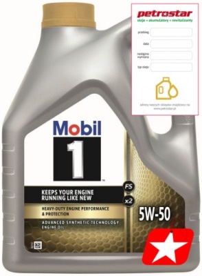 MOBIL 1 PEAK LIFE 5W50 4L