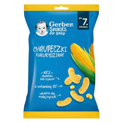 GERBER Chrupeczki kukurydziane 28g