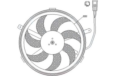 Nissens вентилятор радіатора з корпус mini r56 фото №1