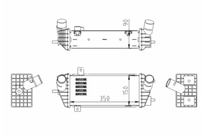 HART INTERCOOLER AUŠINTUVAS ORO KIA SPORTAGE 1.7 15- 