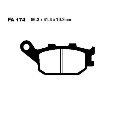 EBC ZAPATAS DE FRENADO HONDA CB 1000 (93-97)/ CBF 600 (ABS) (08-11)/ CB 60  