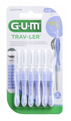 Gum Trav-Ler szczoteczki międzyzębowe 0.6 mm 6 szt