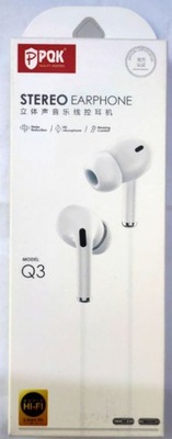 Q3 Słuchawki stereo z wtyczką 3,5 mm