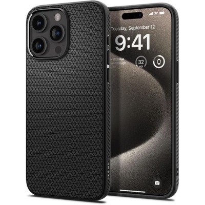 Spigen nakładka Liquid Air do iPhone 15 Pro Max 6,7" matowa czarna