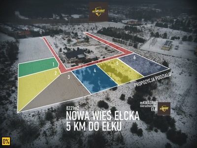 Działka, Nowa Wieś Ełcka, 8221 m²