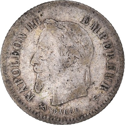 Moneta, Francja, Napoleon III, 20 Centimes, 1867,