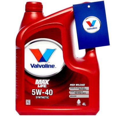 ALYVA VARIKLIO VALVOLINE MAXLIFE 5W40 4L 