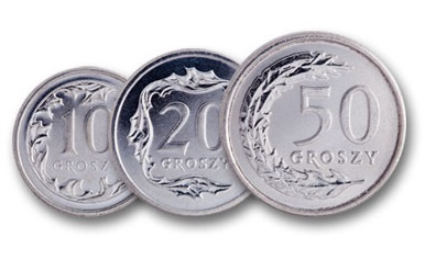 10, 20, 50 gr groszy 2008 ZESTAW menniczy od MNC