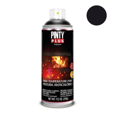 PINTYPLUS Farba żaroodporna do 600C 0,4L black mat