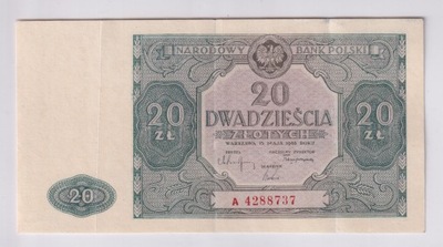 20 Złotych Polska 1946 Seria A