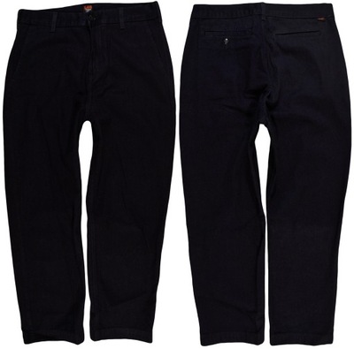 LEE spodnie STRAIGHT navy RELAXED CHINO _ W32 L32