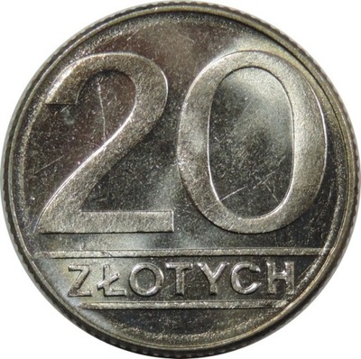 20 ZŁOTYCH 1989 - POLSKA - STAN (1-) - K3463