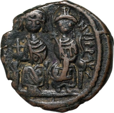 Bizancjum, Justyn II 565-578, follis, Nikomedia