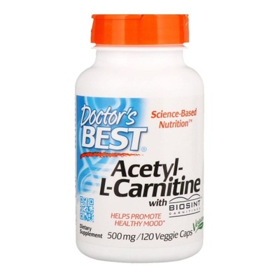 DOCTOR'S BEST Acetyl L-Karnityna HCI 500 mg (120 kaps.)