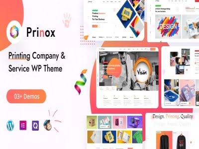 Szablon Prinox Printing Services WordPress Theme