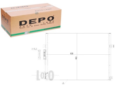 DEPO CONDENSADOR DEPO 55115918AC 55115918AB 8FC35103  