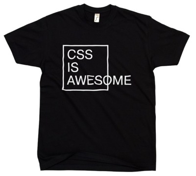 css is awesome Koszulka Czarna