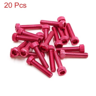 20/30/50pcs M5/M6x30mm Bolts Screws Aluminum Alloy Universal Motorcy~16680