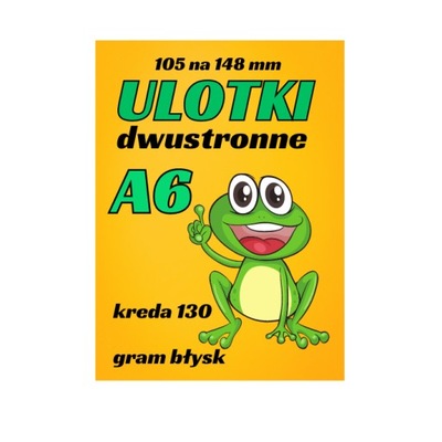 ulotki a6 1000 sztuk druk