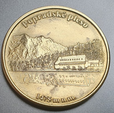 Medal turystyczny, moneta pamiątkowa, Wysokie Tatry, Słowacja