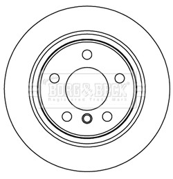 BORG & BECK BBD5265 ДИСК ГАЛЬМІВНИЙ ЗАД