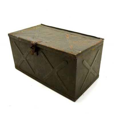 Skrzynia metalowa wojskowa 51x28x26cm