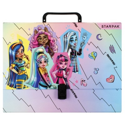 Monster High TECZKA z RĄCZKĄ szkolna A4 95 mm STARPAK pastelowa TECZKI