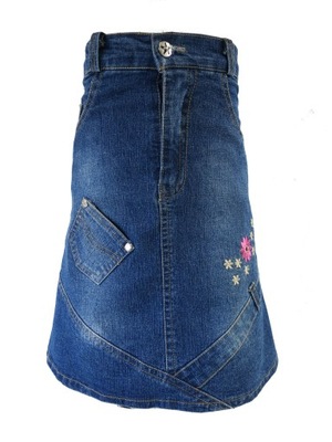 Spódnica jeans długa r 110/116
