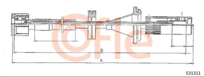 ТРОС ТАХОГРАФА COFLE S31311 TOP!