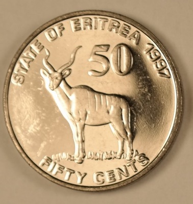 Erytrea 50 centów 1997 UNC